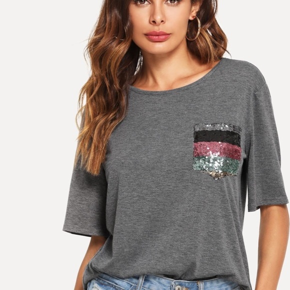 Tops - 🦋women’s Sequin T 1 Left (S)